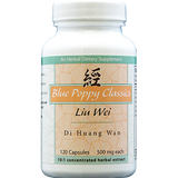 Liu Wei Di Huang Wan 120 caps by Blue Poppy