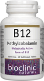 B12 Methylcobalamin 5000 mcg 60 loz by Bioclinic Naturals