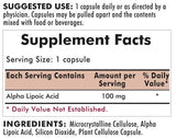 Alpha Lipoic Acid 100 mg 120 caps by Kirkman Labs