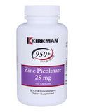 Zinc Picolinate 25 mg 150 caps by Kirkman Labs