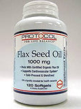 Flax Seed Oil 1000 mg 120 gels by Protocol For Life Balance