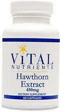 Hawthorne Extract 450mg 60ct by Vital Nutrients