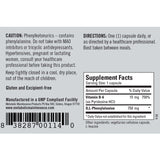 D,L Phenylalanine 750 mg 60ct by Metabolic Maintenance