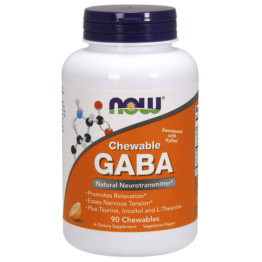 GABA 250 mg 90 chewtabs by NOW Foods