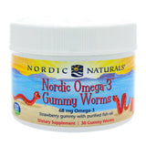 Nordic Omega-3 Gummy Worms 30ct Capst (P) by Nordic Naturals